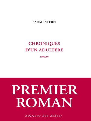 cover image of Chroniques d'un adultère